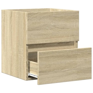 vidaXL Ντουλάπι Νιπτήρα Sonoma Δρυς 41x38,5x45cm Επεξεργασμένο Ξύλο 1 τεμ.