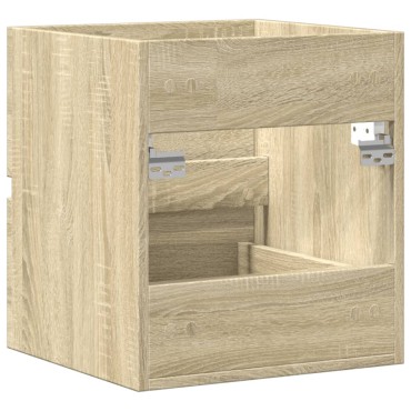 vidaXL Ντουλάπι Νιπτήρα Sonoma Δρυς 41x38,5x45cm Επεξεργασμένο Ξύλο 1 τεμ.