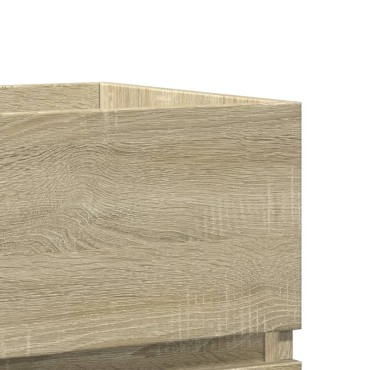 vidaXL Ντουλάπι Νιπτήρα Sonoma Δρυς 41x38,5x45cm Επεξεργασμένο Ξύλο 1 τεμ.