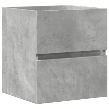 vidaXL Ντουλάπι Νιπτήρα Γκρι Σκυροδ. 41x38,5x45cm Επεξεργασμένο Ξύλο 1 τεμ.
