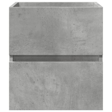 vidaXL Ντουλάπι Νιπτήρα Γκρι Σκυροδ. 41x38,5x45cm Επεξεργασμένο Ξύλο 1 τεμ.