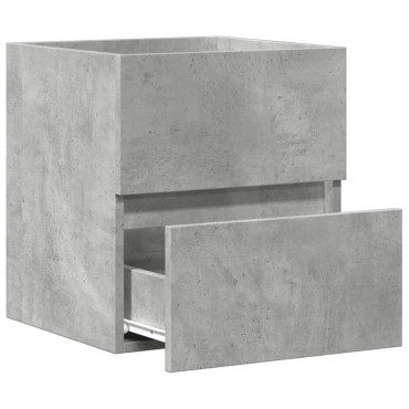 vidaXL Ντουλάπι Νιπτήρα Γκρι Σκυροδ. 41x38,5x45cm Επεξεργασμένο Ξύλο 1 τεμ.
