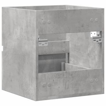 vidaXL Ντουλάπι Νιπτήρα Γκρι Σκυροδ. 41x38,5x45cm Επεξεργασμένο Ξύλο 1 τεμ.