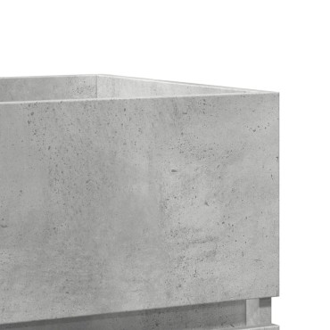 vidaXL Ντουλάπι Νιπτήρα Γκρι Σκυροδ. 41x38,5x45cm Επεξεργασμένο Ξύλο 1 τεμ.