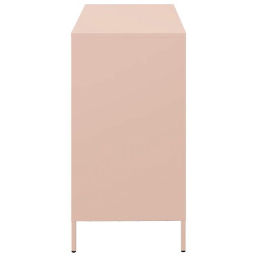 vidaXL Ντουλάπι Ροζ 101,5x39x73,5cm από Χάλυβα Ψυχρής Έλασης 1 τεμ.