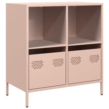 vidaXL Ντουλάπι Ροζ 68x39x73,5cm από Χάλυβα Ψυχρής Έλασης 1 τεμ.