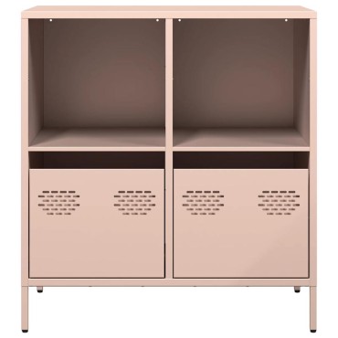 vidaXL Ντουλάπι Ροζ 68x39x73,5cm από Χάλυβα Ψυχρής Έλασης 1 τεμ.