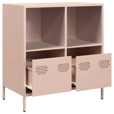 vidaXL Ντουλάπι Ροζ 68x39x73,5cm από Χάλυβα Ψυχρής Έλασης 1 τεμ.