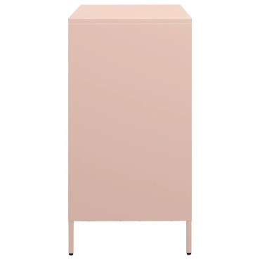 vidaXL Ντουλάπι Ροζ 68x39x73,5cm από Χάλυβα Ψυχρής Έλασης 1 τεμ.