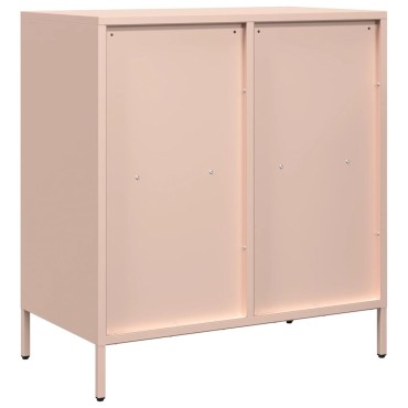 vidaXL Ντουλάπι Ροζ 68x39x73,5cm από Χάλυβα Ψυχρής Έλασης 1 τεμ.