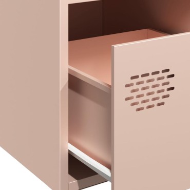 vidaXL Ντουλάπι Ροζ 68x39x73,5cm από Χάλυβα Ψυχρής Έλασης 1 τεμ.