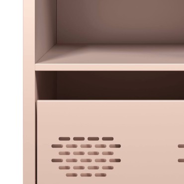 vidaXL Ντουλάπι Ροζ 68x39x73,5cm από Χάλυβα Ψυχρής Έλασης 1 τεμ.