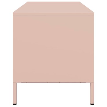 vidaXL Έπιπλο Τηλεόρασης Ροζ 68x39x43,5cm Χάλυβας Ψυχρής Έλασης