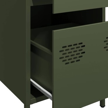 vidaXL Ντουλάπι Λαδί 35x39x73,5cm από Χάλυβα Ψυχρής Έλασης 1 τεμ.