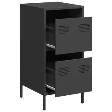 vidaXL Ντουλάπι Μαύρο 35x39x73,5cm από Χάλυβα Ψυχρής Έλασης 1 τεμ.