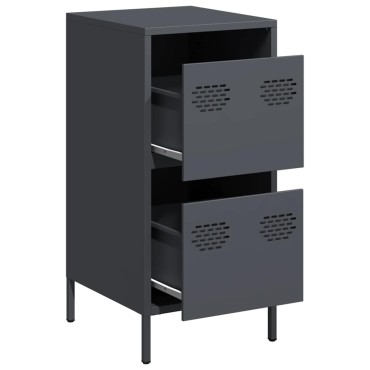 vidaXL Ντουλάπι Ανθρακί 35x39x73,5cm από Χάλυβα Ψυχρής Έλασης 1 τεμ.