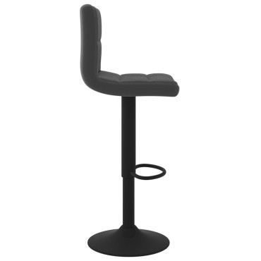 vidaXL Σκαμπό Μπαρ Μαύρο Βελούδινο 40x47x(90-111)cm 1 τεμ.