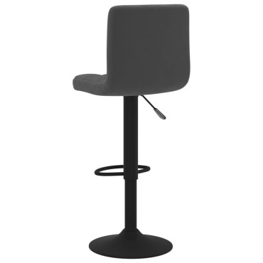 vidaXL Σκαμπό Μπαρ Μαύρο Βελούδινο 40x47x(90-111)cm 1 τεμ.
