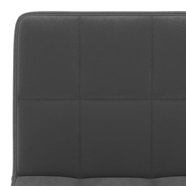 vidaXL Σκαμπό Μπαρ Μαύρο Βελούδινο 40x47x(90-111)cm 1 τεμ.