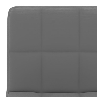 vidaXL Σκαμπό Μπαρ Σκούρο Γκρι Βελούδινο 40x47x(90-111)cm 1 τεμ.