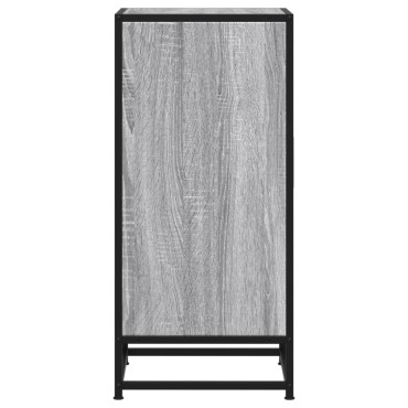 vidaXL Ραφιέρα Γκρι Sonoma 35,5x35x76cm Επεξ. Ξύλο + Μέταλλο 1 τεμ.