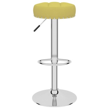 vidaXL Σκαμπό Μπαρ 2 τεμ. Πράσινα Υφασμάτινα 38,5x38,5x(63-83)cm