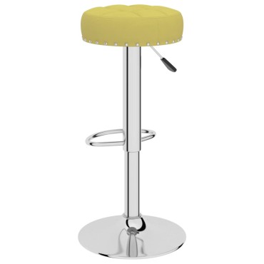 vidaXL Σκαμπό Μπαρ 2 τεμ. Πράσινα Υφασμάτινα 38,5x38,5x(63-83)cm