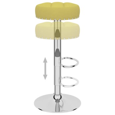 vidaXL Σκαμπό Μπαρ 2 τεμ. Πράσινα Υφασμάτινα 38,5x38,5x(63-83)cm