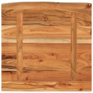 vidaXL Πάγκος Μπάνιου Ορθογώνιος 60x60x2,5cm Μασίφ Ξύλο Οξιάς