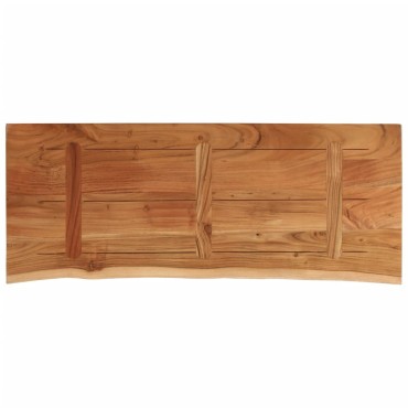vidaXL Επιφάνεια Τραπεζιού Ορθογώνια 100x40x2,5cm Μασίφ Ξύλο Ακακίας 1 τεμ.