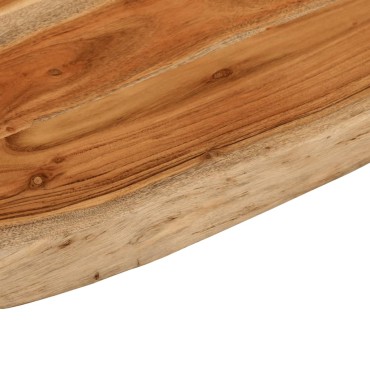 vidaXL Πάγκος Μπάνιου Ορθογώνιος 70x60x2,5cm από Μασίφ Ξύλο Ακακίας