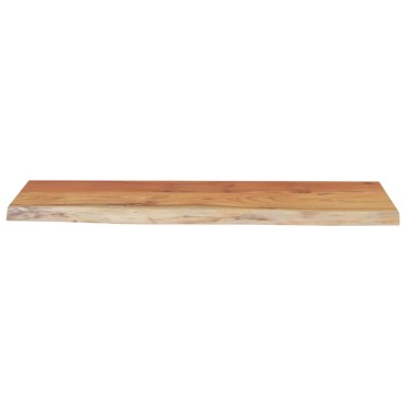 vidaXL Ράφι Επιτοίχιο Ορθ. Live Edge 50x20x3,8cm Μασίφ Ξύλο Ακακίας