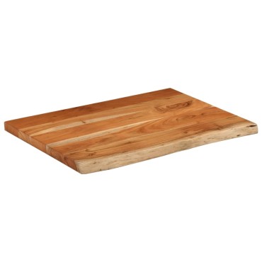 vidaXL Πάγκος Μπάνιου Ορθογώνιος 80x60x2,5cm από Μασίφ Ξύλο Ακακίας