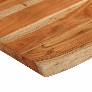 vidaXL Πάγκος Μπάνιου Ορθογώνιος 80x60x2,5cm από Μασίφ Ξύλο Ακακίας