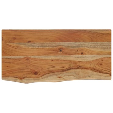 vidaXL Ράφι Επιτοίχιο Ορθ. Live Edge 40x20x3,8cm Μασίφ Ξύλο Ακακίας