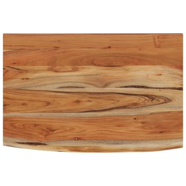 vidaXL Ράφι Επιτοίχιο Ορθ. Live Edge 60x40x3,8cm Μασίφ Ξύλο Ακακίας