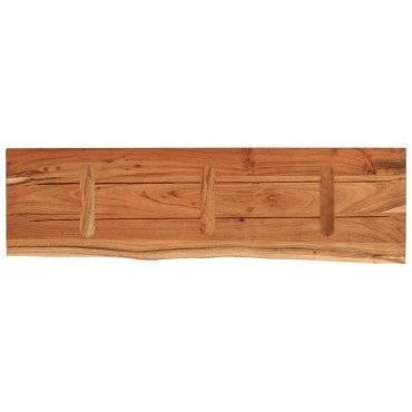 vidaXL Ράφι Επιτοίχιο Ορθ. Live Edge 90x30x3,8cm Μασίφ Ξύλο Ακακίας