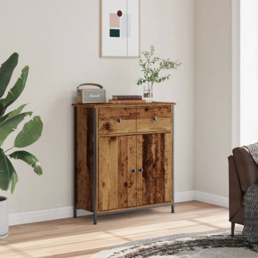vidaXL Ντουλάπι Όψη Παλαιού Ξύλου 70x30x80cm από Επεξεργασμένο Ξύλο 1 τεμ.