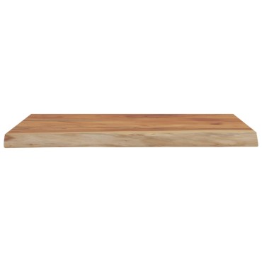 vidaXL Ράφι Επιτοίχιο Ορθ. Live Edge 50x40x3,8cm Μασίφ Ξύλο Ακακίας