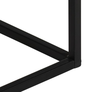 vidaXL Τραπέζι Κονσόλα 110x30x75cm Μασίφ Ακατ. Ξύλο Μάνγκο/Σίδηρο 1 τεμ.