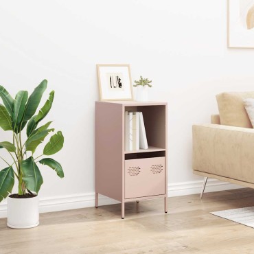 vidaXL Ντουλάπι Ροζ 35x39x73,5cm από Χάλυβα Ψυχρής Έλασης 1 τεμ.