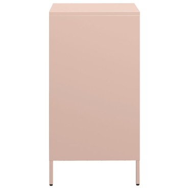 vidaXL Ντουλάπι Ροζ 35x39x73,5cm από Χάλυβα Ψυχρής Έλασης 1 τεμ.