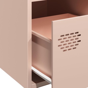 vidaXL Ντουλάπι Ροζ 35x39x73,5cm από Χάλυβα Ψυχρής Έλασης 1 τεμ.