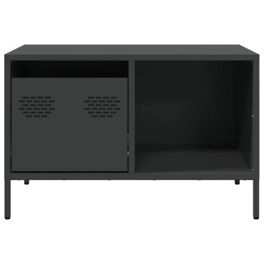 vidaXL Τραπεζάκι Σαλονιού Μαύρο 68,5x50x43,5cm Χάλυβα Ψυχρής Έλασης 1 τεμ.