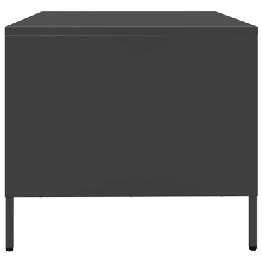 vidaXL Τραπεζάκι Σαλονιού Μαύρο 68,5x50x43,5cm Χάλυβα Ψυχρής Έλασης 1 τεμ.