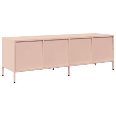 vidaXL Έπιπλο Τηλεόρασης Ροζ 135x39x43,5cm Ατσάλι Ψυχρής Έλασης