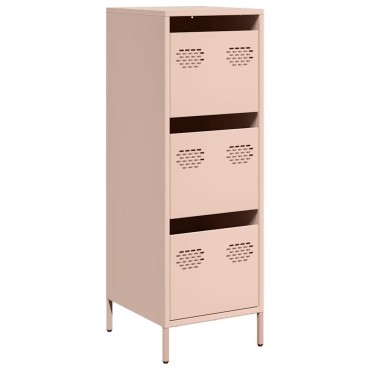 vidaXL Ντουλάπι Ροζ 39x35x103,5cm από Ατσάλι 1 τεμ.