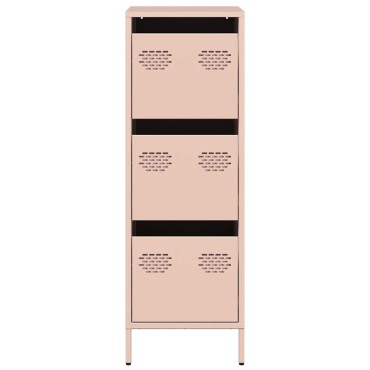 vidaXL Ντουλάπι Ροζ 39x35x103,5cm από Ατσάλι 1 τεμ.