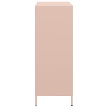 vidaXL Ντουλάπι Ροζ 39x35x103,5cm από Ατσάλι 1 τεμ.
