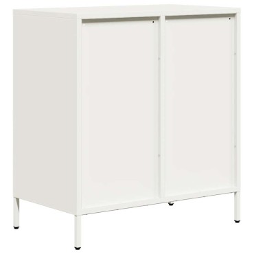vidaXL Ντουλάπι Λευκό 68x39x73,5cm από Χάλυβα Ψυχρής Έλασης 1 τεμ.